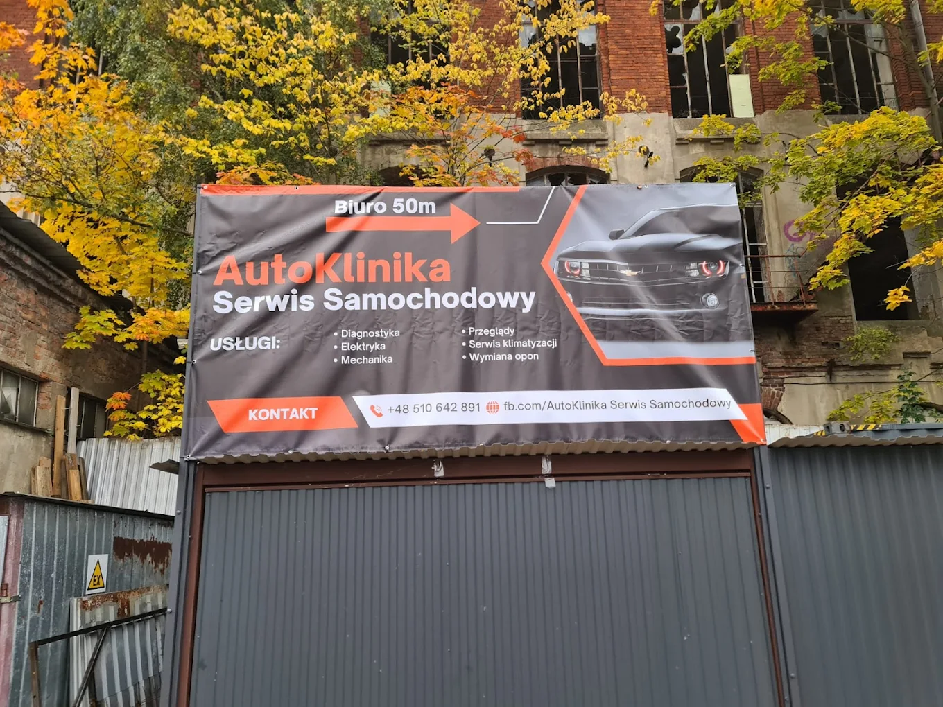 Baner AutoKlinika Serwis Samochodowy Łódź Górna – diagnostyka, mechanika, elektryka, przeglądy i klimatyzacja